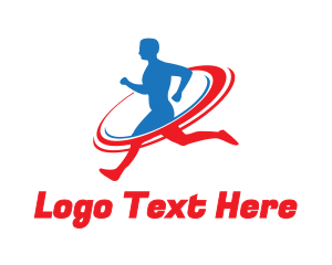 Run - Sports Running Fitness logo design