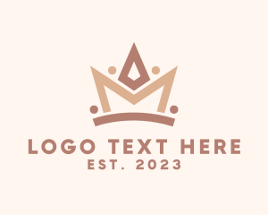 Lux - Pageant Crown Letter M logo design