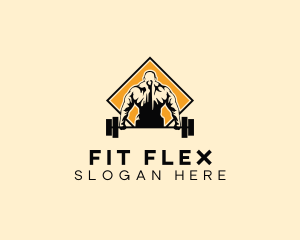 Workout - Muscle Workout Training logo design
