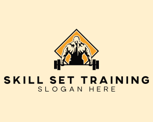 Training - Muscle Workout Training logo design