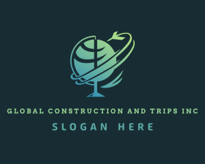 Globe Logistics Plane logo design