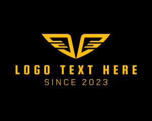 Application - Tech Cyberspace Wings logo design