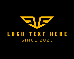 It - Tech Cyberspace Wings logo design