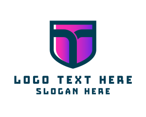 Networking - Tech Gamer Letter T logo design