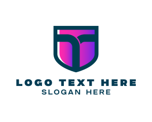 Gamer - Generic Shield Letter T logo design