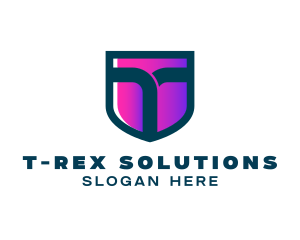 Generic Shield Letter T logo design