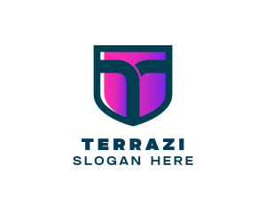 Generic Shield Letter T logo design