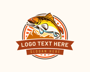 Fishing - Fish Ocean Fishing logo design