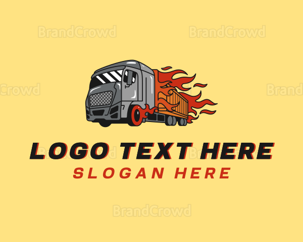 Express Flame Trucking Logo