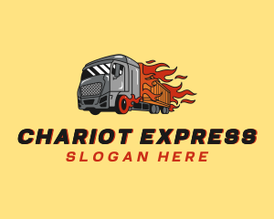 Express Flame Trucking logo design