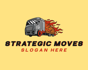 Express Flame Trucking logo design