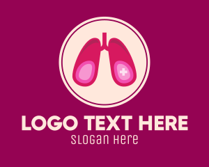 Body Organ - Medical Respiratory Lungs logo design