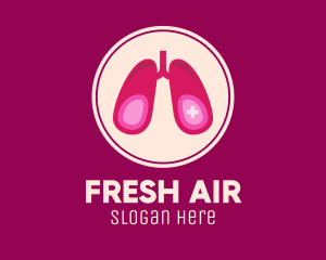 Breathe - Medical Respiratory Lungs logo design