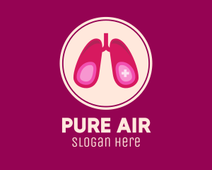 Oxygen - Medical Respiratory Lungs logo design