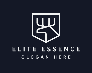 Exclusive - Silver Moose Shield logo design