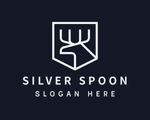 Silver Moose Shield  logo design