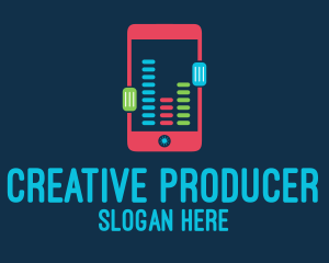 Producer - DJ Equalizer Music Mix App logo design
