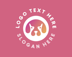 Red Puppy - Pet Dog Puppy logo design