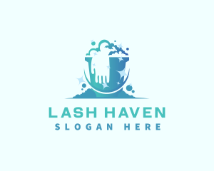 Bucket Glove Cleaning logo design