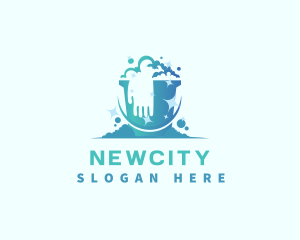 Bucket Glove Cleaning logo design