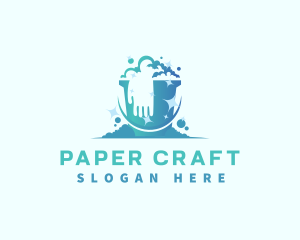 Bucket Glove Cleaning logo design