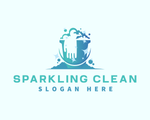 Cleaning - Bucket Glove Cleaning logo design