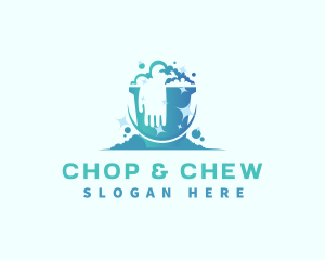 Bucket Glove Cleaning logo design