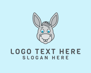 Mascot - Donkey Horse Cartoon logo design