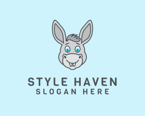 Donkey Horse Cartoon Logo