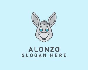 Donkey Horse Cartoon logo design