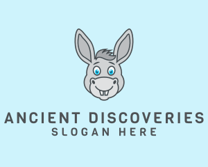 Donkey Horse Cartoon logo design