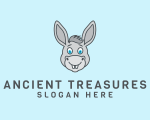 Donkey Horse Cartoon logo design