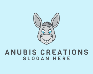 Donkey Horse Cartoon logo design