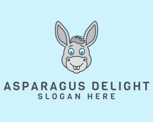 Donkey Horse Cartoon logo design