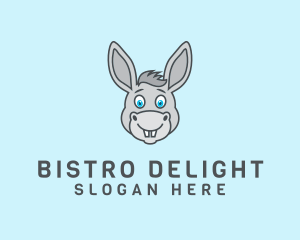 Donkey Horse Cartoon logo design