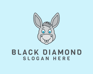 Donkey Horse Cartoon logo design