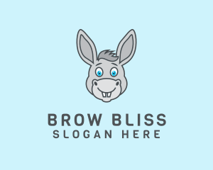 Donkey Horse Cartoon logo design