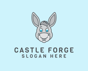 Donkey Horse Cartoon logo design