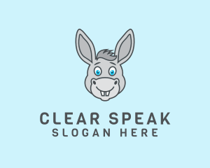 Donkey Horse Cartoon logo design