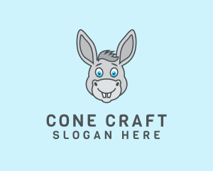 Donkey Horse Cartoon logo design