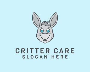 Donkey Horse Cartoon logo design