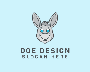 Donkey Horse Cartoon logo design