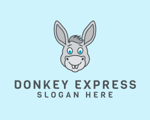 Donkey Horse Cartoon logo design