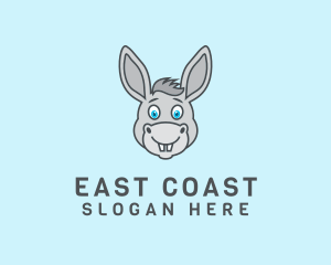 Donkey Horse Cartoon logo design