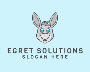 Donkey Horse Cartoon logo design