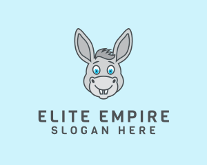 Donkey Horse Cartoon logo design