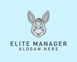 Donkey Horse Cartoon logo design