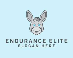 Donkey Horse Cartoon logo design