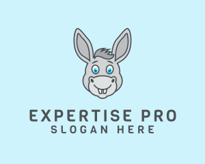 Donkey Horse Cartoon logo design