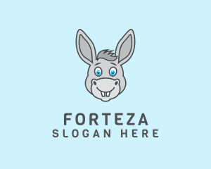 Donkey Horse Cartoon logo design